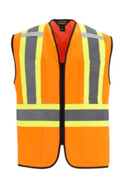 Scout - Adult Tricot Hi-Vis Zipper Front Vest