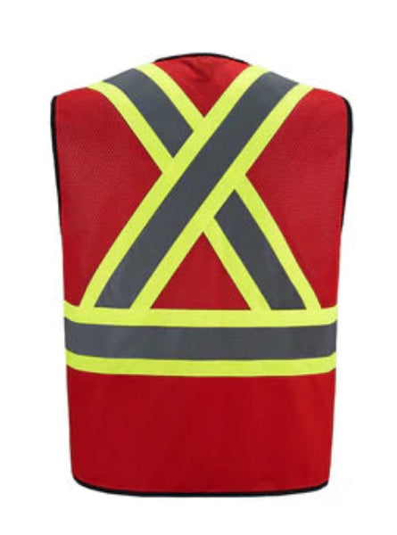 Scout - Adult Tricot Hi-Vis Zipper Front Vest