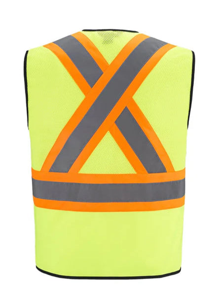 Scout - Adult Tricot Hi-Vis Zipper Front Vest