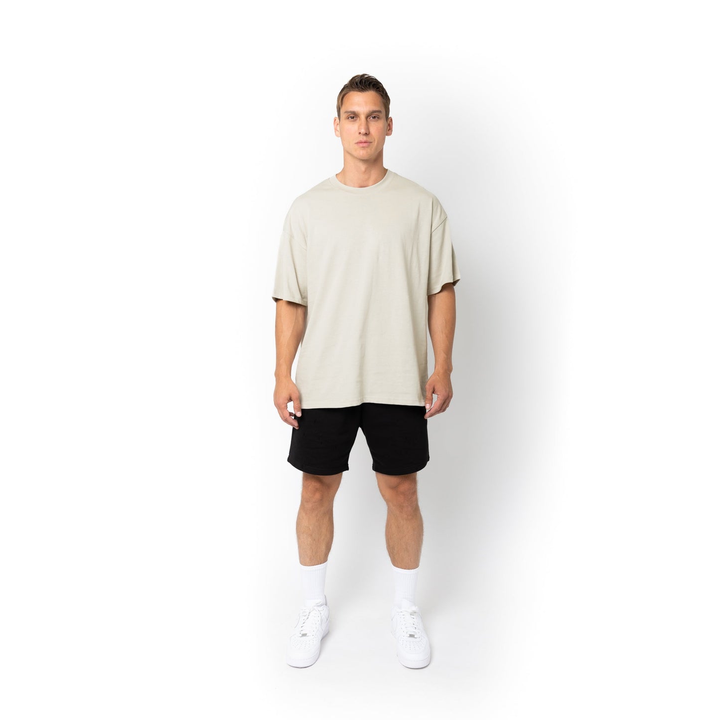 T-shirt unisexe surdimensionné super épais HERO-300