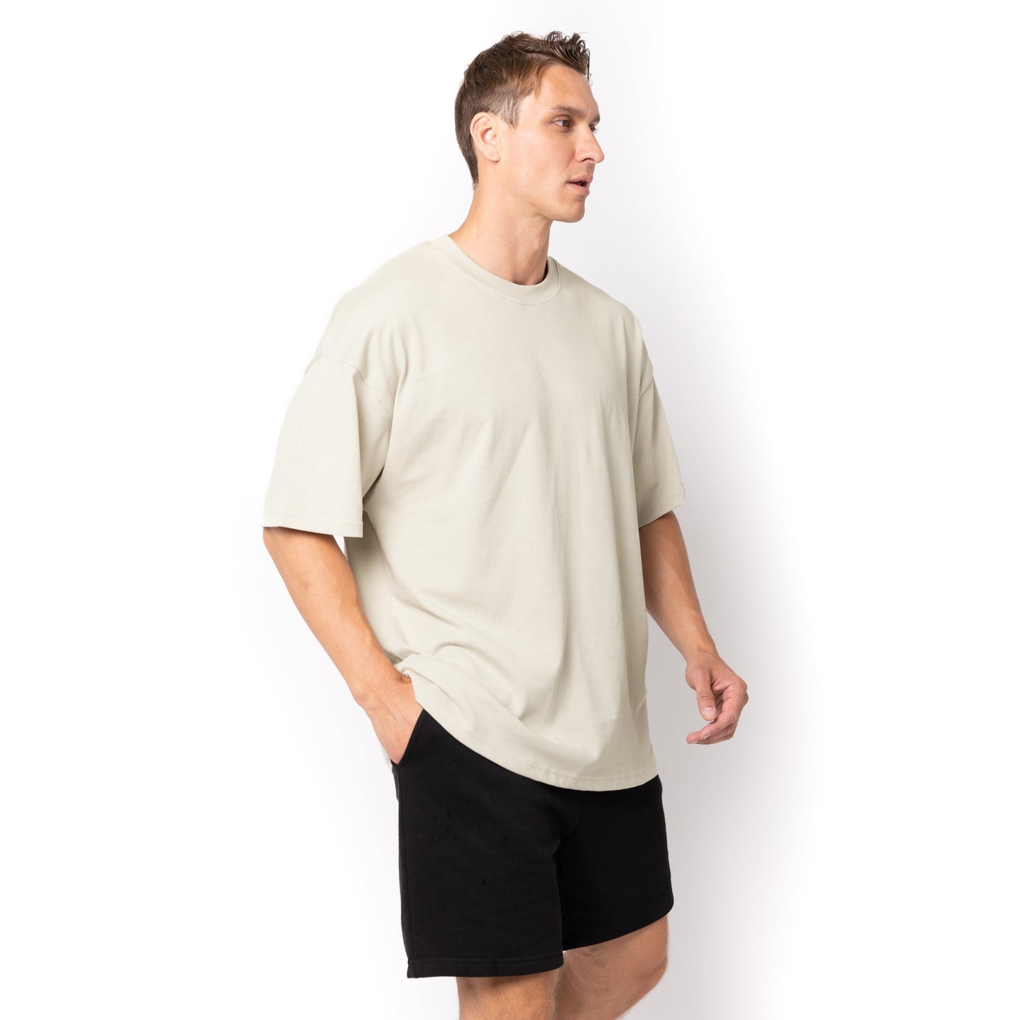T-shirt unisexe surdimensionné super épais HERO-300