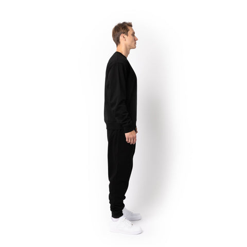 HERO-1020 Unisex Blank Crewneck Sweatshirt - Black