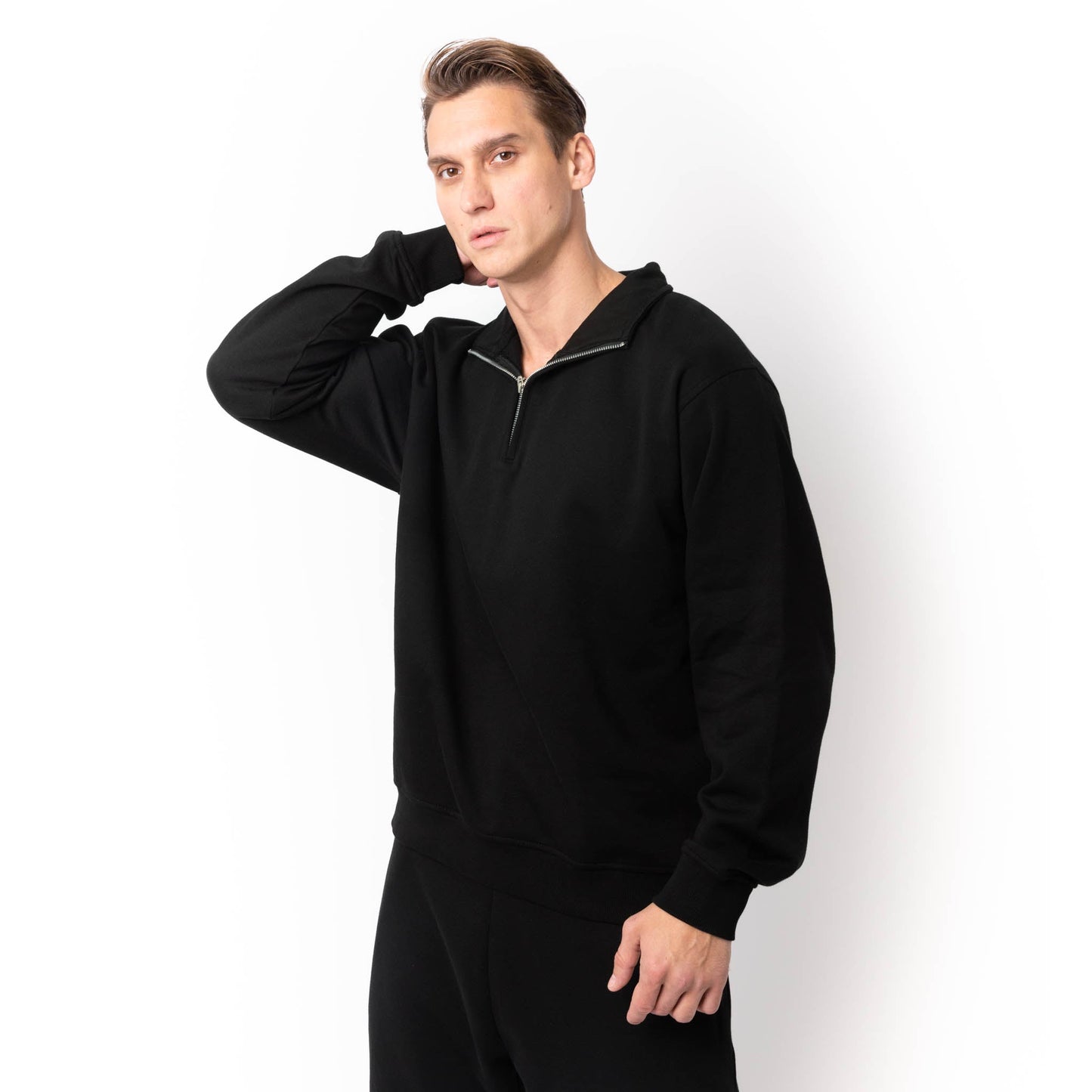 HERO-4020 Unisex Quarter Zip Sweatshirt