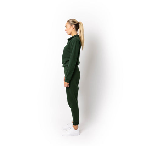 HERO-4020 Unisex Quarter Zip Sweatshirt - Forest Green