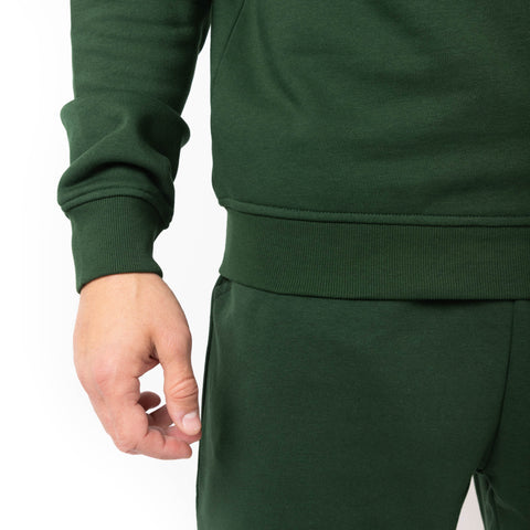 HERO-4020 Unisex Quarter Zip Sweatshirt - Forest Green