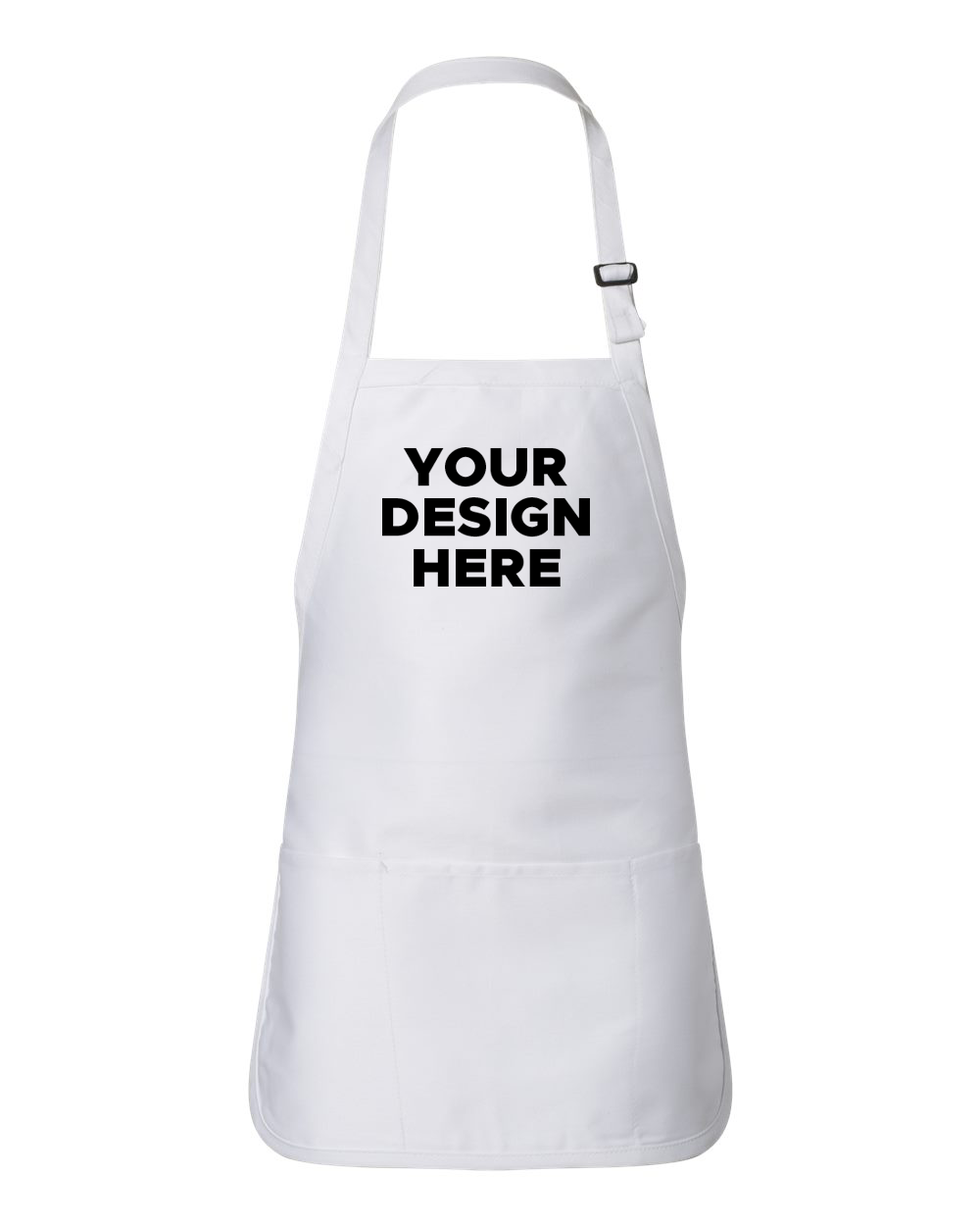 Full-Length Apron with Pouch Pocket