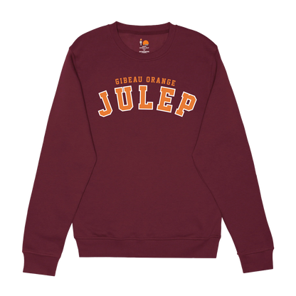 Gibeau Orange Julep Embroidered Crewneck