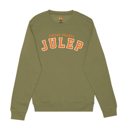 Gibeau Orange Julep Embroidered Crewneck