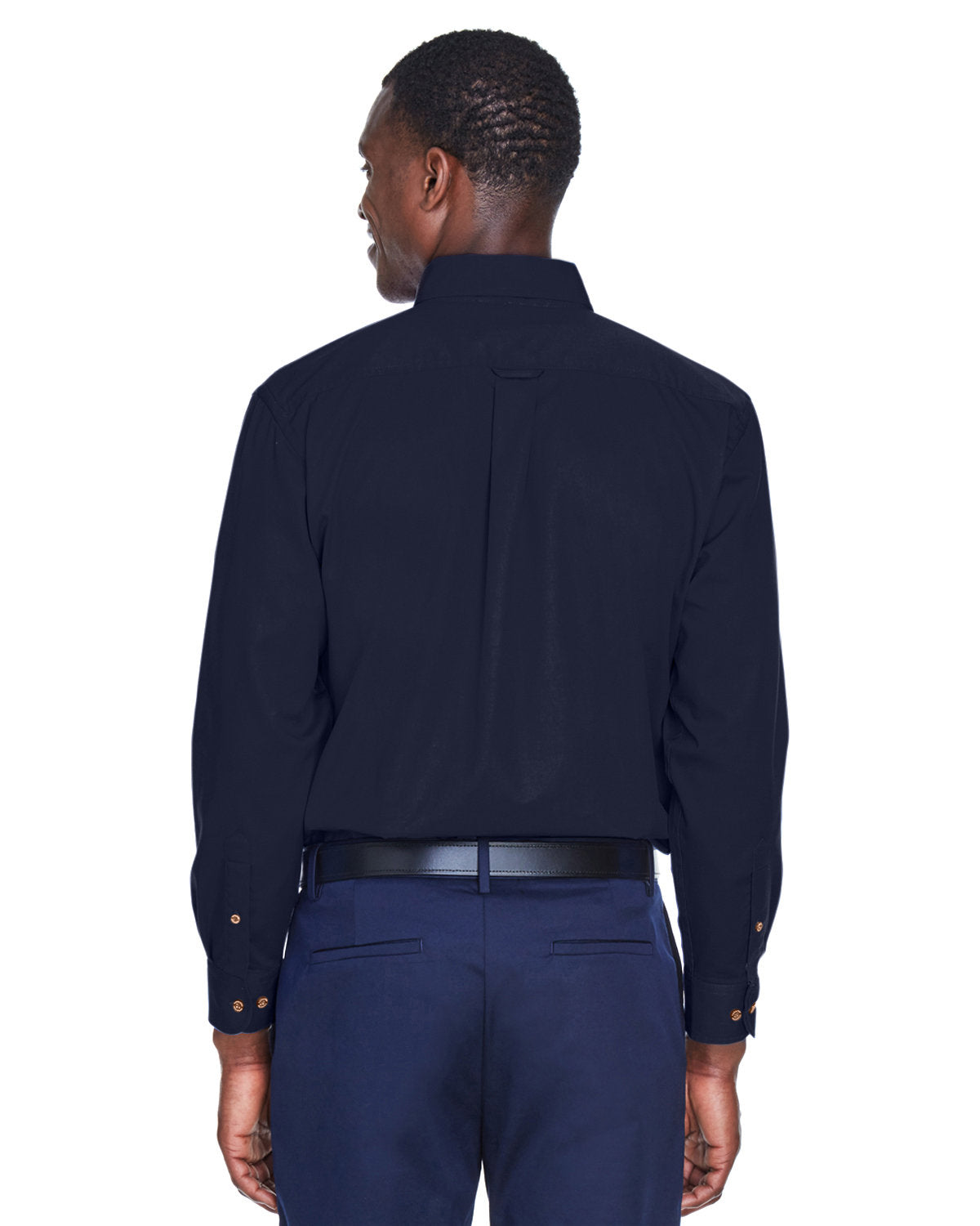 Chemise en sergé à manches longues Easy Blend pour homme avec traitement antitache
