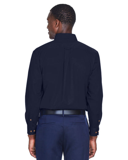 Chemise en sergé à manches longues Easy Blend pour homme avec traitement antitache